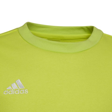 Bluza dla dzieci adidas Entrada 22 Sweat Top limonkowa HC5043 Adidas teamwear