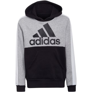 Bluza dla dzieci adidas U CB FL Hoodie czarno-szara HC5658 Adidas