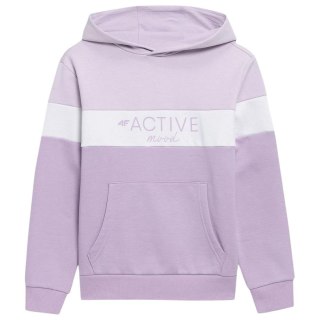 Bluza dla dziewczynki 4F fioletowa HJL22 JBLD002 51S 4F