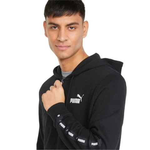 Bluza męska Puma ESS+ Tape Full-Zip Hoodie TR czarna 848768 01 Puma