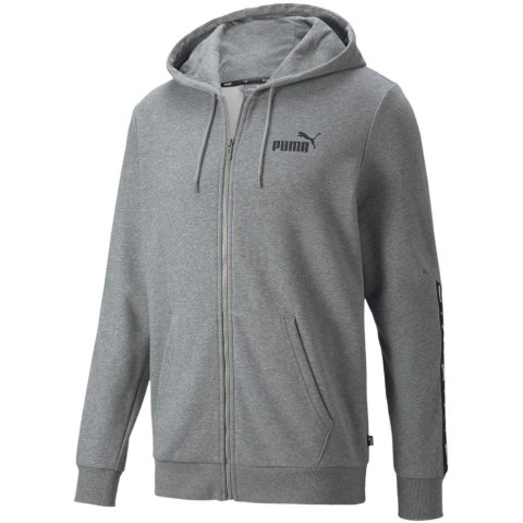 Bluza męska Puma ESS+ Tape Full-Zip Hoodie TR szara 848768 03 Puma
