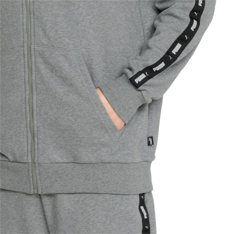 Bluza męska Puma ESS+ Tape Full-Zip Hoodie TR szara 848768 03 Puma