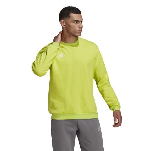 Bluza męska adidas Entrada 22 Sweat Top limonkowa HC5049 Adidas teamwear