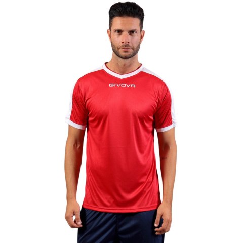 Koszulka Givova Revolution Interlock czerwono-biała MAC04 1203 Givova