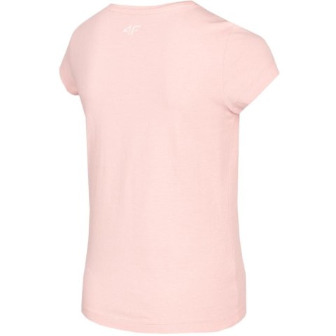 Koszulka dla dziewczynki 4F pudrowy koral HJL22 JTSD005 65S 4F