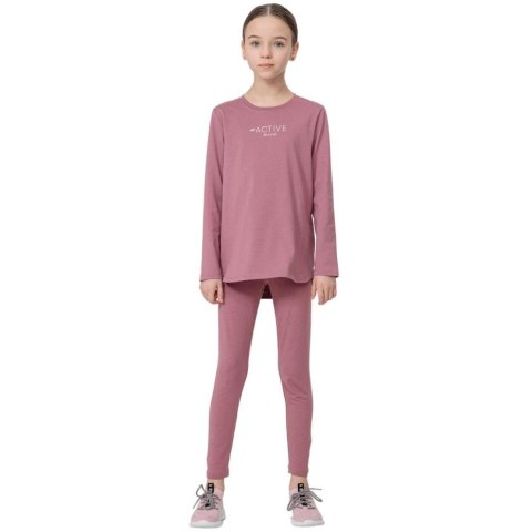 Legginsy dla dziewczynki 4F Burgund HJL22 JLEG001 60S 4F
