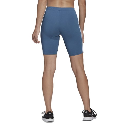 Spodenki damskie adidas Essentials 3-Stripes Bike Shorts niebieskie HD1803 Adidas