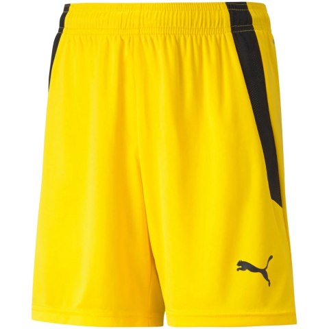 Spodenki dla dzieci Puma teamLIGA Shorts Jr Cyber żółte 704931 07 Puma
