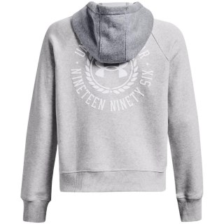 Bluza damska Under Armour Rival Fleece CB Hoodie szara 1373031 014 Under Armour