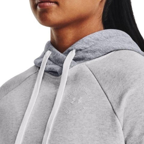 Bluza damska Under Armour Rival Fleece CB Hoodie szara 1373031 014 Under Armour