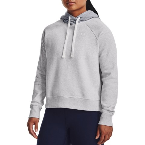 Bluza damska Under Armour Rival Fleece CB Hoodie szara 1373031 014 Under Armour