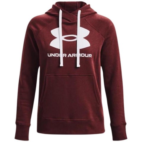 Bluza damska Under Armour Rival Fleece Logo Hoodie bordowa 1356318 690 Under Armour