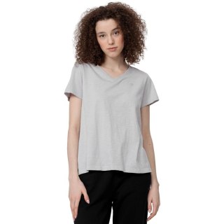 Koszulka damska 4F chłodny jasny szary melanż H4Z22 TSD352 27M 4F