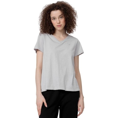 Koszulka damska 4F chłodny jasny szary melanż H4Z22 TSD352 27M 4F