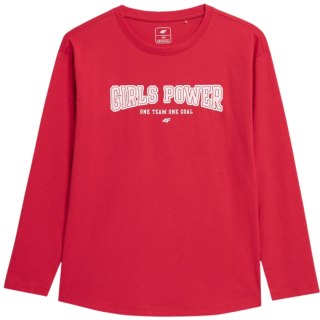 Koszulka dla dziewczynki 4F czerwona HJZ22 JTSDL002 62S 4F