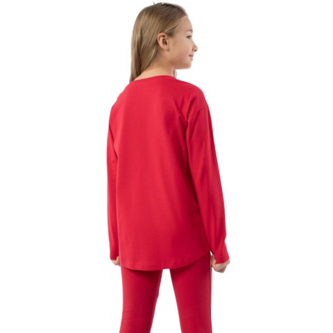 Koszulka dla dziewczynki 4F czerwona HJZ22 JTSDL002 62S 4F