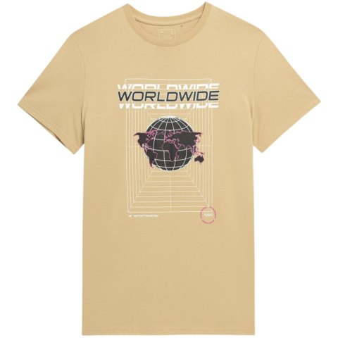 Koszulka męska 4F jasny brąz H4Z22 TSM029 82S 4F