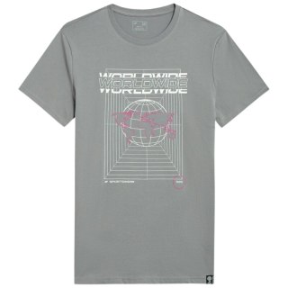 Koszulka męska 4F średni szary H4Z22 TSM029 24S 4F