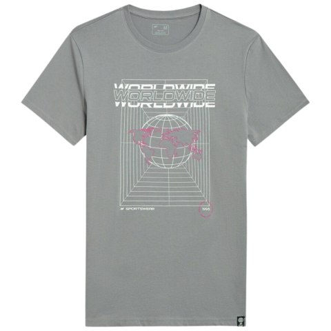 Koszulka męska 4F średni szary H4Z22 TSM029 24S 4F