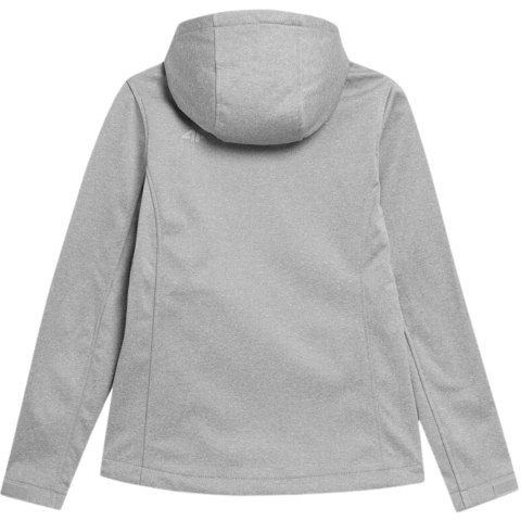 Kurtka damska 4F softshell chłodny jasny szary melanż H4Z22 SFD350 27M 4F