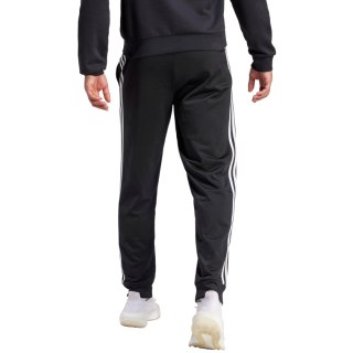 Spodnie męskie adidas Primegreen Essentials Warm-Up Tapered 3-Stripes Track czarne H46105 Adidas