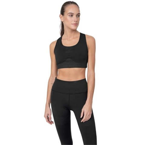 Stanik sportowy damski 4F głęboka czerń H4Z22 STAD011 20S 4F