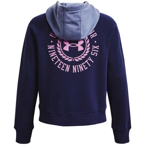Bluza damska Under Armour Rival Fleece CB Hoodie granatowa 1373031 410 Under Armour