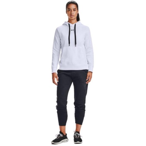 Bluza damska Under Armour Rival Fleece HB Hoodie biała 1356317 100 Under Armour