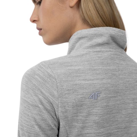 Bluza damska polarowa 4F chłodny jasny szary melanż H4Z22 BIDP010 27M 4F