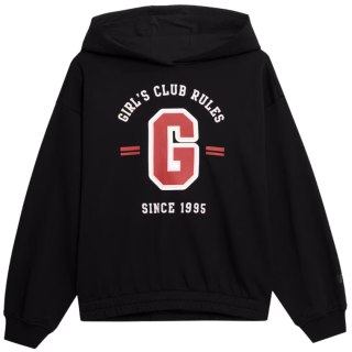 Bluza dla dziewczynki 4F głęboka czerń HJZ22 JBLD004 20S 4F