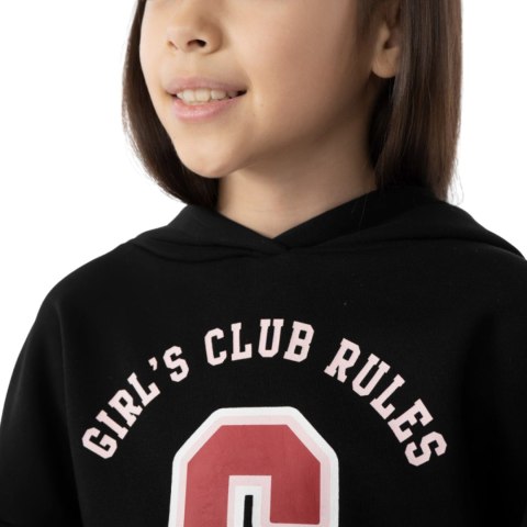 Bluza dla dziewczynki 4F głęboka czerń HJZ22 JBLD004 20S 4F