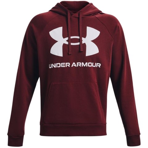 Bluza męska Under Armour Rival Fleece Big Logo HD bordowa 1357093 690 Under Armour