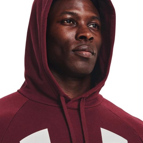 Bluza męska Under Armour Rival Fleece Big Logo HD bordowa 1357093 690 Under Armour