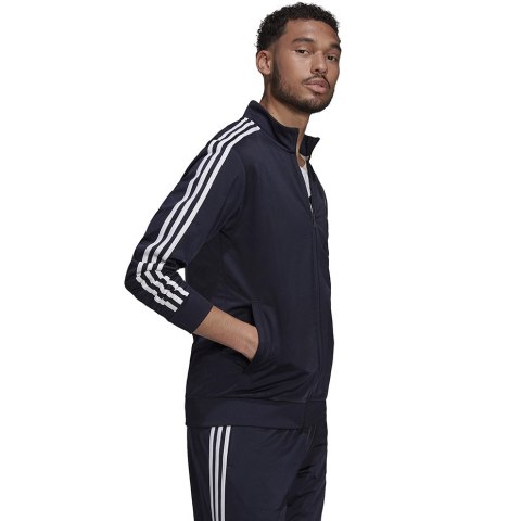 Bluza męska adidas Primegreen Essentials Warm-Up 3-Stripes granatowa H46100 Adidas