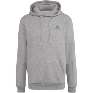 Bluza męska adidas Stadium Fleece Badge of Sport Hoodie szara HC5869 Adidas