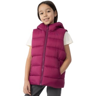 Kamizelka dla dziewczynki 4F ciemny róż HJZ22 JKUDP002 53S 4F