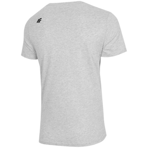 Koszulka męska 4F chłodny jasny szary melanż H4Z22 TSM353 27M 4F