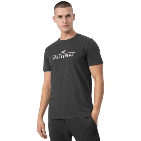 Koszulka męska 4F ciemny szary melanż H4Z22 TSM354 23M 4F