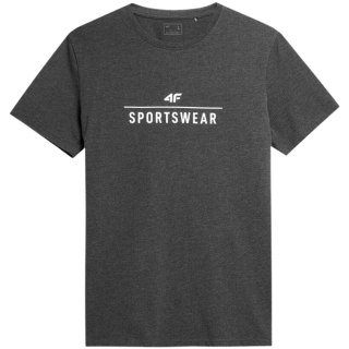 Koszulka męska 4F ciemny szary melanż H4Z22 TSM354 23M 4F