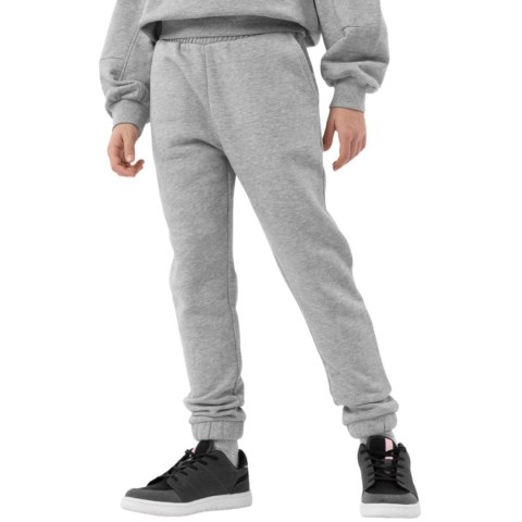 Spodnie dla dziewczynki 4F chłodny jasny szary melanż HJZ22 JSPDD002 27M 4F