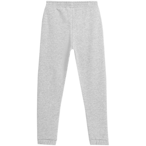 Spodnie dla dziewczynki 4F chłodny jasny szary melanż HJZ22 JSPDD002 27M 4F