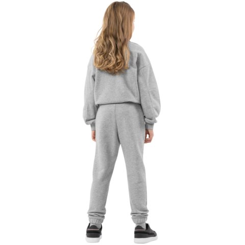 Spodnie dla dziewczynki 4F chłodny jasny szary melanż HJZ22 JSPDD002 27M 4F