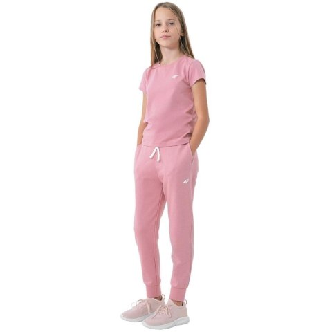 Spodnie dla dziewczynki 4F jasny róż HJZ22 JSPDD001 56S 4F