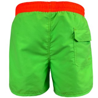 Szorty kąpielowe Crowell Fluo kol. 2 zielono-pomarańczowe neon Crowell