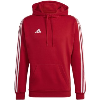 Bluza męska adidas Tiro 23 League Sweat Hoodie czerwono-biała HS3600 Adidas