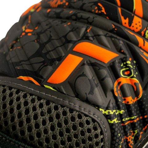 Rękawice bramkarskie Reusch Attrakt Grip zielono-pomarańczowe 5370018 5556 Reusch