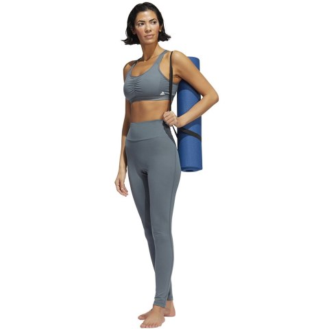 Stanik sportowy damski adidas Coreessentials Medium-Support szary HD7686 Adidas