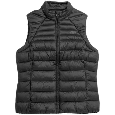 Kamizelka damska pikowana 4F F091 głęboka czerń 4FSS23TDJAF091 20S 4F