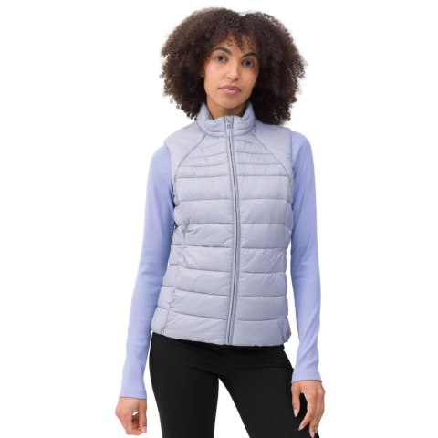 Kamizelka damska pikowana 4F F091 jasny niebieski 4FSS23TDJAF091 34S 4F