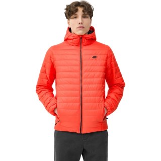 Kurtka męska pikowana 4F pomarańczowa 4FSS23TDJAM085 70S 4F